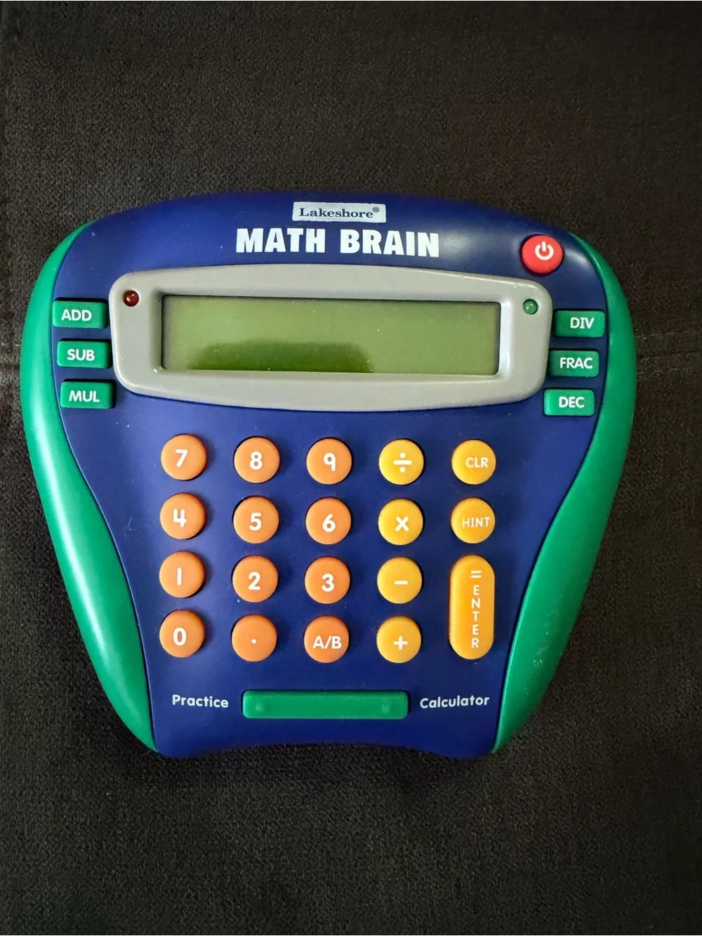 Math Brain Kids Calculator - Blue & Green